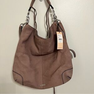 {Rebecca Minkoff} Slim Regan boho bag mauve/dusty rose leather